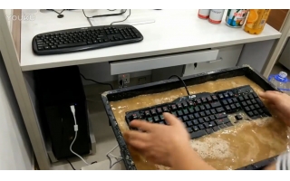 鍵盤防水實例